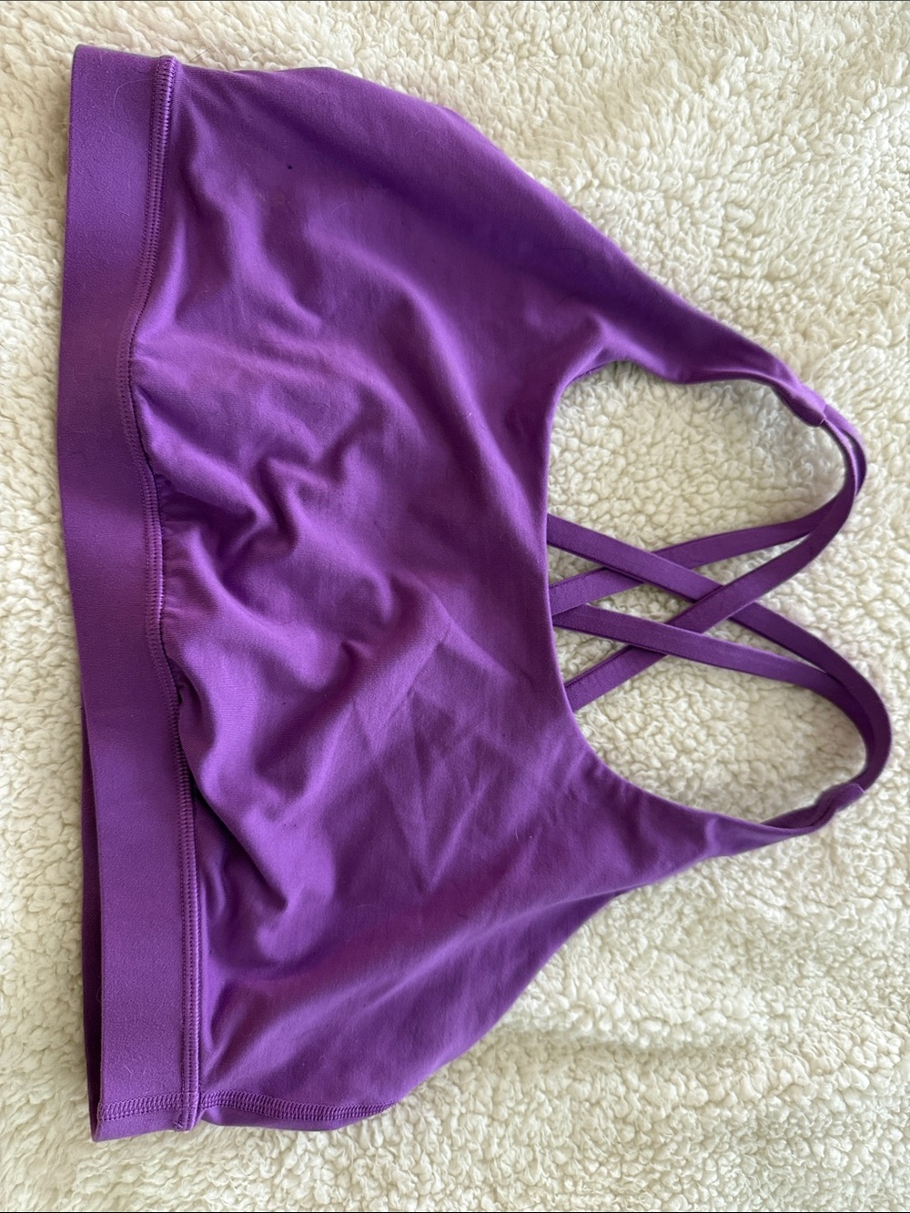 lululemon athletica Purple Crisscross Strap Sports Bra